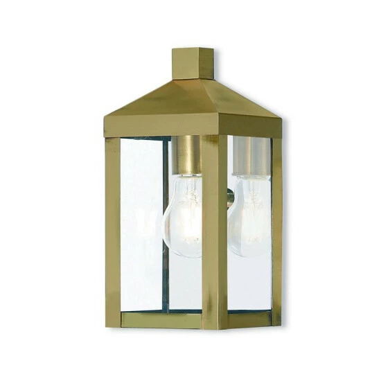 Best reviews of ๐ Livex Nyack 1-Light Outdoor Wall Lantern Bronze โญ
