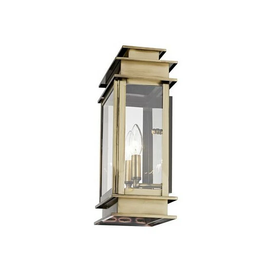 Cheapest ๐ Livex Princeton 2-Light Outdoor 15.25 Wall Lantern Antique Brass โ๏ธ - Image 2