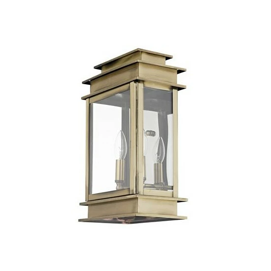 Cheapest ๐ Livex Princeton 2-Light Outdoor 15.25 Wall Lantern Antique Brass โ๏ธ - Image 3