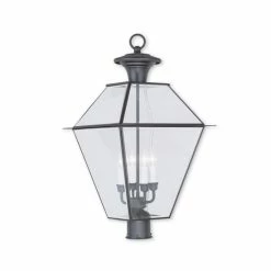 Cheap ๐คฉ Livex Westover 4-Light Outdoor Post Lantern Bronze ๐งจ