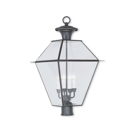 Cheap π€© Livex Westover 4-Light Outdoor Post Lantern Bronze π§¨