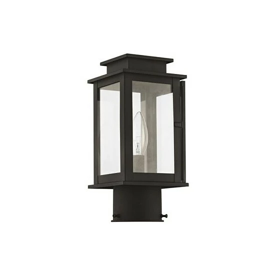 Buy 🌟 Livex Princeton 1-Light Outdoor Post Lantern Black 👍 - Image 2