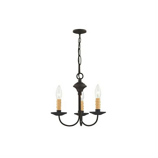 Buy 🌟 Livex Heritage 3-Light Mini Chandelier Black 🛒 - Image 2