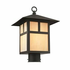 Hot Sale ✨ Livex Montclair Mission 1-Light 15 Outdoor Post Lantern Bronze 🔥