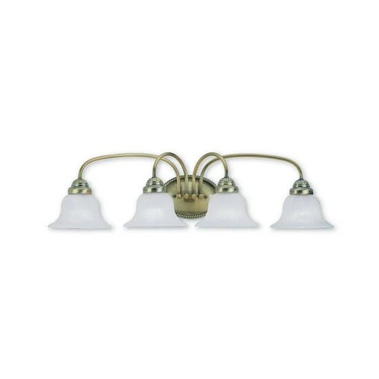 Buy ๐ Livex Edgemont 4-Light Bath Vanity Fixture Polished Chrome ๐
