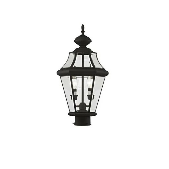 Cheap ๐ Livex Georgetown 2-Light Outdoor Post Lantern Black โญ - Image 2