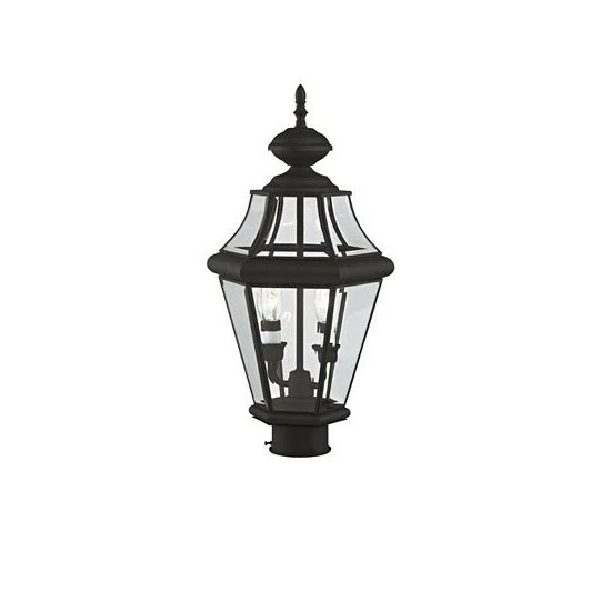 Cheap ๐ Livex Georgetown 2-Light Outdoor Post Lantern Black โญ - Image 3
