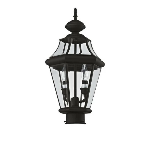 Cheap ๐ Livex Georgetown 2-Light Outdoor Post Lantern Black โญ - Image 4