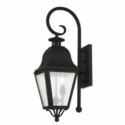 Buy ⭐ Livex CLOSEOUT! Amwell 2-Light Outdoor Wall Lantern Vintage Pewter 🧨