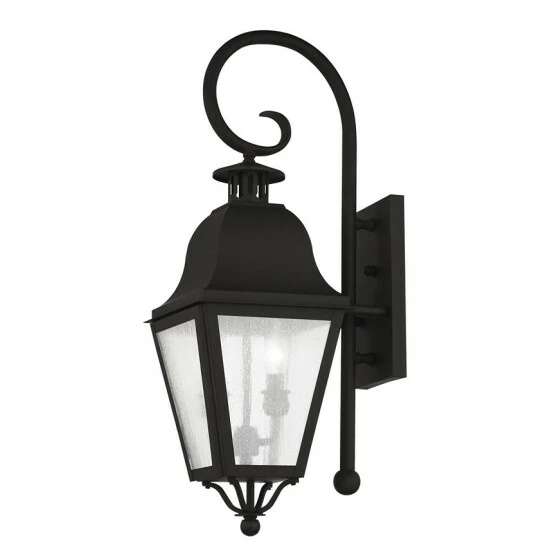 Buy ⭐ Livex CLOSEOUT! Amwell 2-Light Outdoor Wall Lantern Vintage Pewter 🧨
