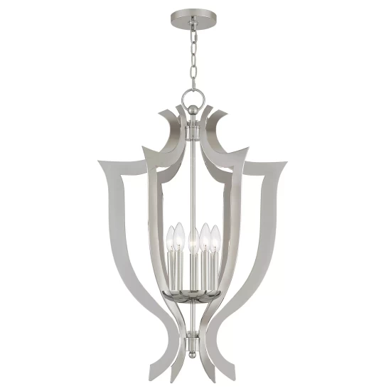 Wholesale ๐ Livex Aldrich 5-Light Lantern Chandelier Polished Chrome ๐ - Image 5