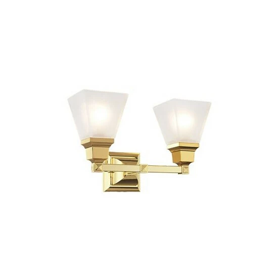 Cheapest 🔥 Livex Mission 2-Light Bath Vanity Fixture Antique Brass 👏 - Image 3