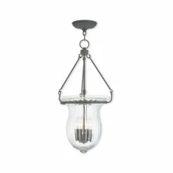 Budget ✨ Livex CLOSEOUT! Andover 4-Light Pendant Brushed Nickel 😀
