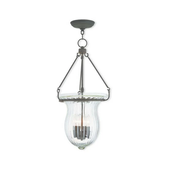 Budget โจ Livex CLOSEOUT! Andover 4-Light Pendant Brushed Nickel ๐