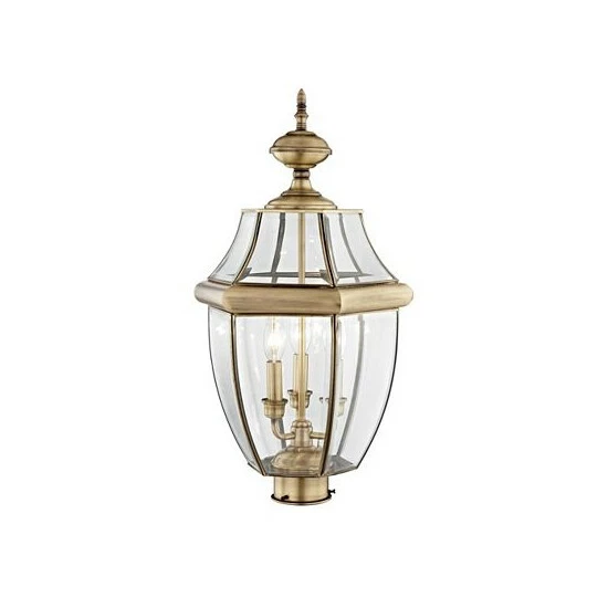 Flash Sale ๐ฏ Livex Monterey 3-Light Outdoor Classic Color Post Lantern Brushed Nickel ๐ - Image 3