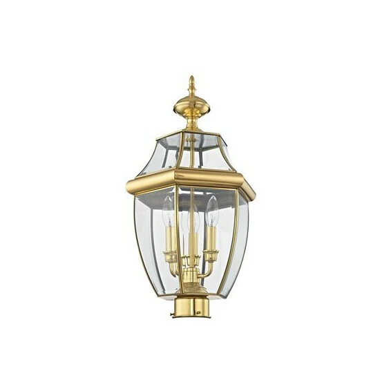 Flash Sale ๐ฏ Livex Monterey 3-Light Outdoor Classic Color Post Lantern Brushed Nickel ๐ - Image 5