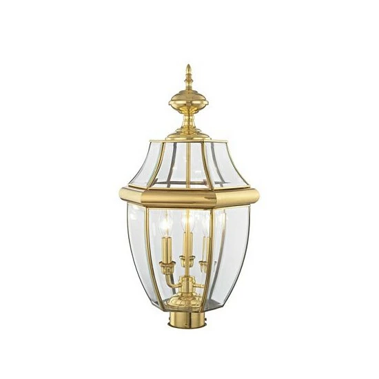 Flash Sale ๐ฏ Livex Monterey 3-Light Outdoor Classic Color Post Lantern Brushed Nickel ๐ - Image 7