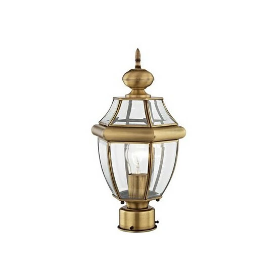 Cheapest ❤️ Livex Monterey 1-Light Outdoor Post Lantern Brushed Nickel 😉 - Image 5