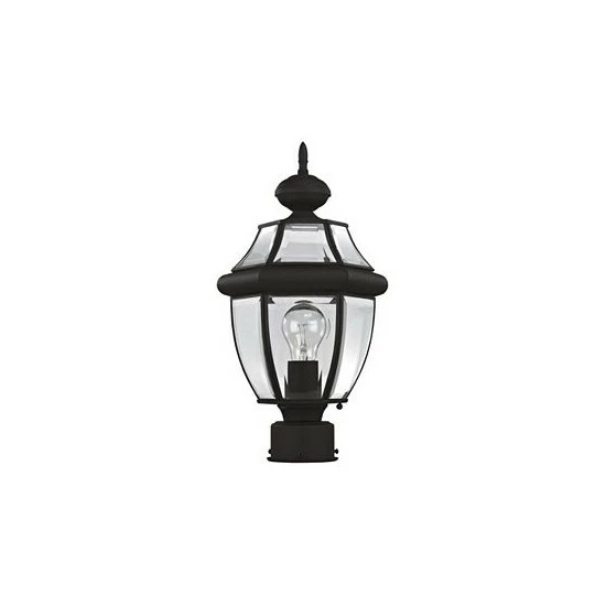 Cheapest ❤️ Livex Monterey 1-Light Outdoor Post Lantern Brushed Nickel 😉 - Image 6