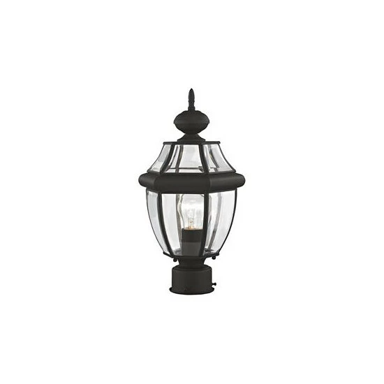 Cheapest ❤️ Livex Monterey 1-Light Outdoor Post Lantern Brushed Nickel 😉 - Image 7
