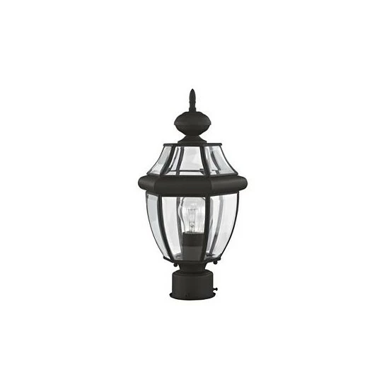 Cheapest ❤️ Livex Monterey 1-Light Outdoor Post Lantern Brushed Nickel 😉 - Image 8